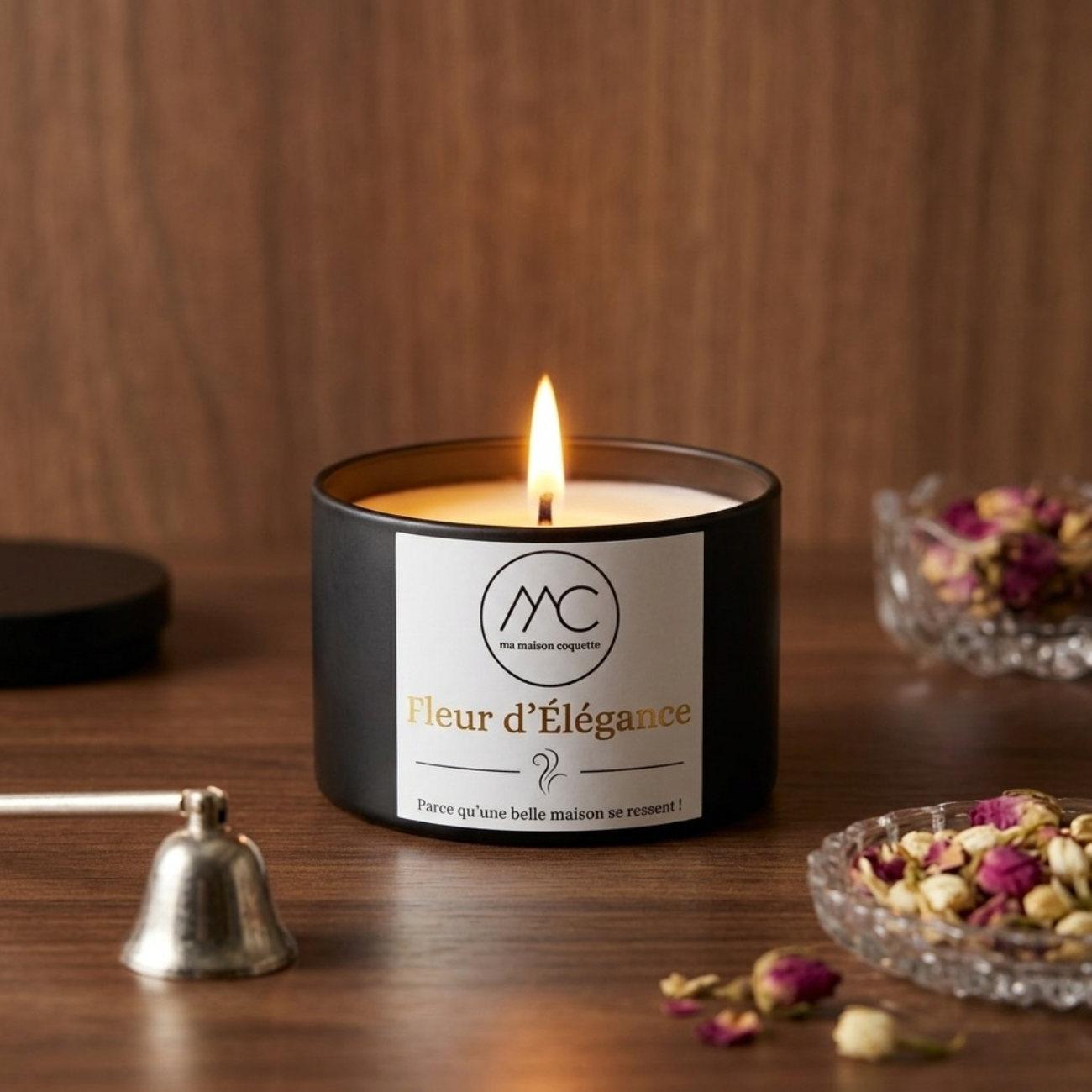 Bougie Fleur d'élégance